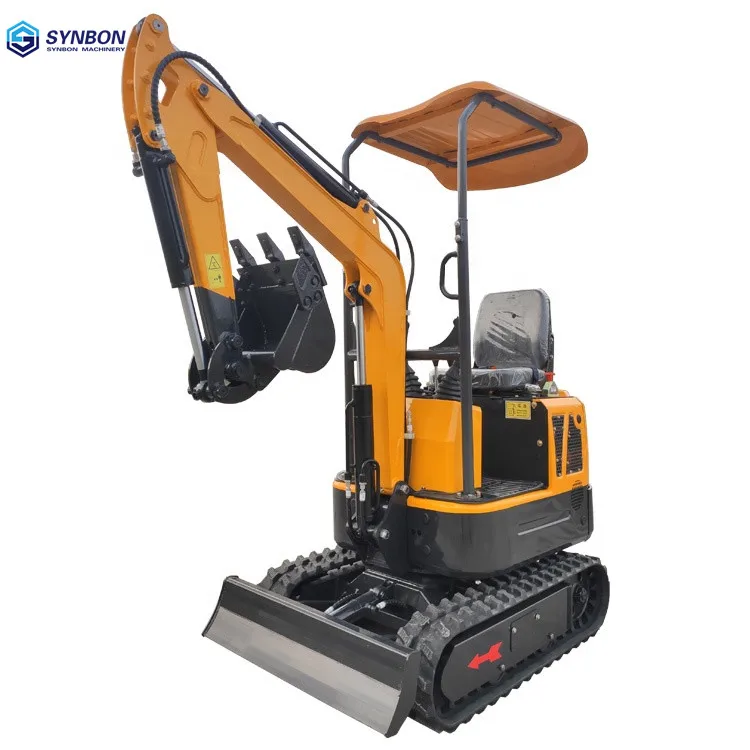 

SYNBON 1.0 Ton Hydraulic Mini Crawler Excavator Small Digger Farm Garden Construction Machine