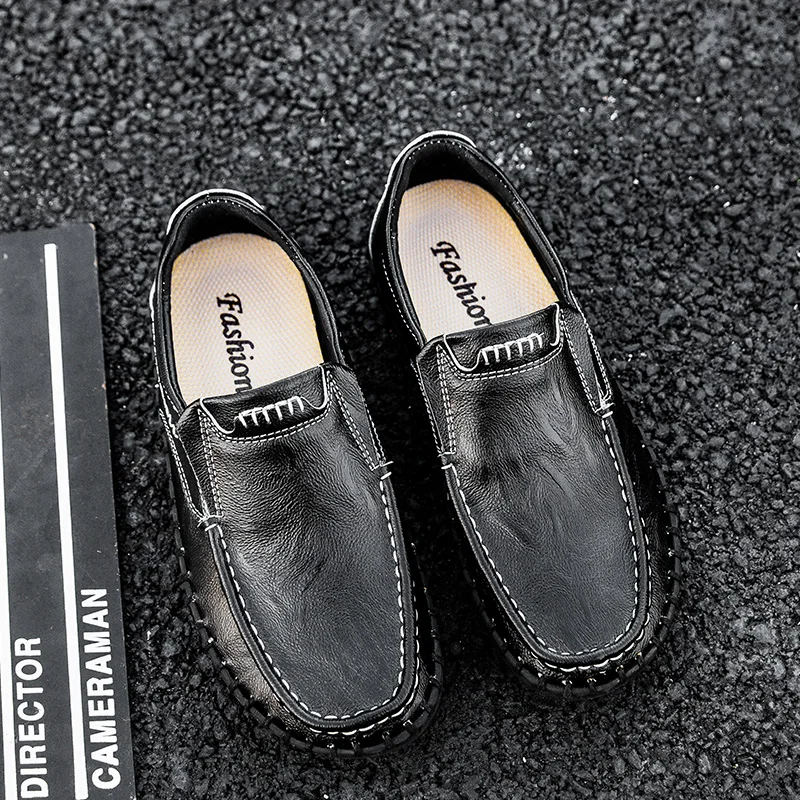 Classic Mens Casual Shoes Outdoor Designer Mens Loafers Italian Style Men Moccasins Comfortable Pull-on Mens Wedding Shoes