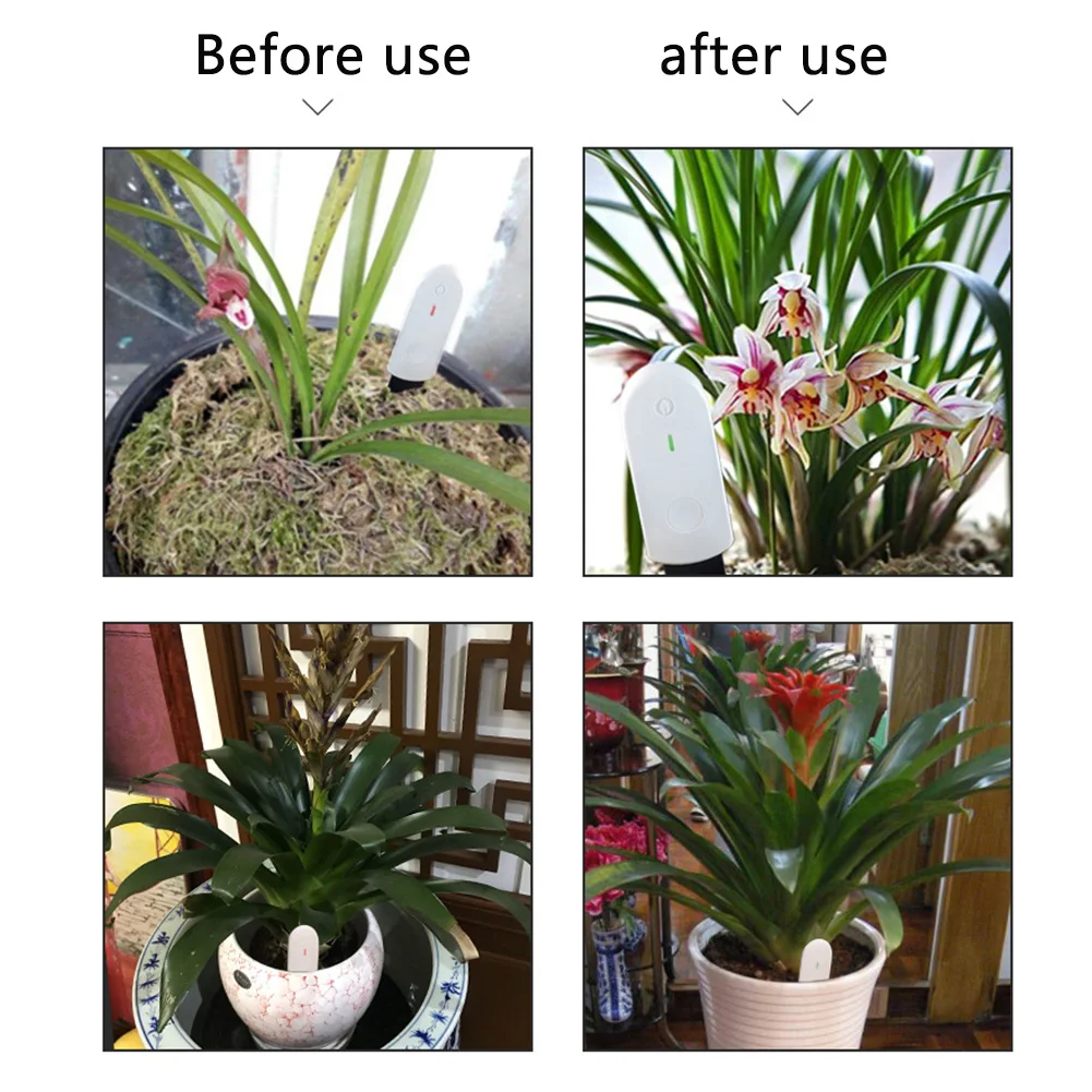 Portable Flower Plant Testing Tool With Light Indicator Humidity Meter Smart Home Monitor Soil Moisture Tester Accurate Garden