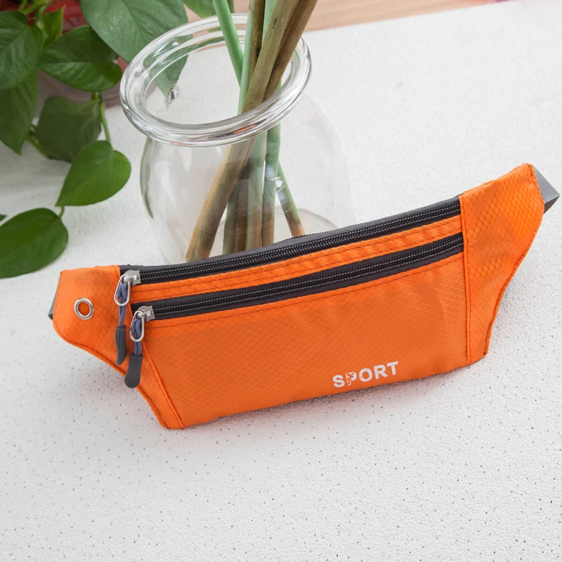 Fabra Waist Bag Female Belt Brand Fashion Waterproof Chest Handbag Unisex Fanny Pack Ladies Waist Pack Belly Sling Bags Purse - Color: Orange