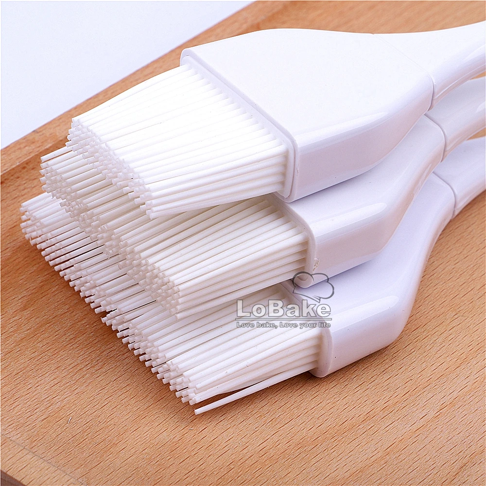3 sizes 25.5cm 26cm 27cm fine quality white silicone brush soft brushes oil BBQ grill baking brushes DIY home baking supplies