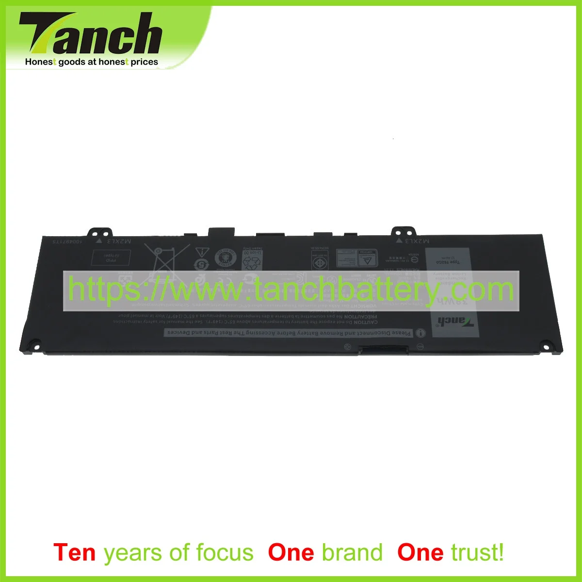 

Tanch Laptop Batteries for DELL P87G001 P83G RPJC3 39DY5 F62GO 0 451-BCBY 13 7386 5370 11.4V 3cell