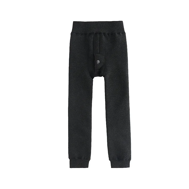 Boys' Warm Pants Thick Pants with Velvet Sub-Children Wearing Leggings Medium-small CHILDREN'S Cotton Trousers Boy Autumn And Wi