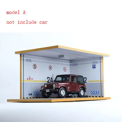 1:18 сплав модель автомобиля твердой древесины подземный гараж парковка партия детские игрушки Парковка Место сцены подарок