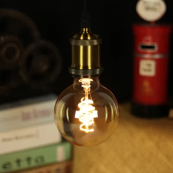 

Led Bulbs Vintage Light Bulb 4W Dimmable 220V G95 Spiral Led Filament Bulb Specialty Decorative Ligth Bulb Yellow Warm