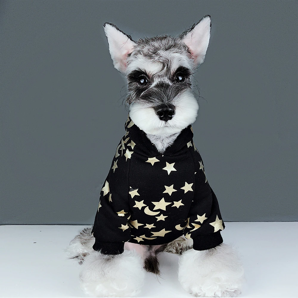 Vêtements pour Chiens, imprimé étoiles, pour chiens chauds, doublés en polaire, de PC1614