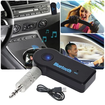 

Mini Black Wireless Bluetooth 5.0 Receiver Transmitter Adapter 3.5mm Jack For Smartphone Car Home Music
