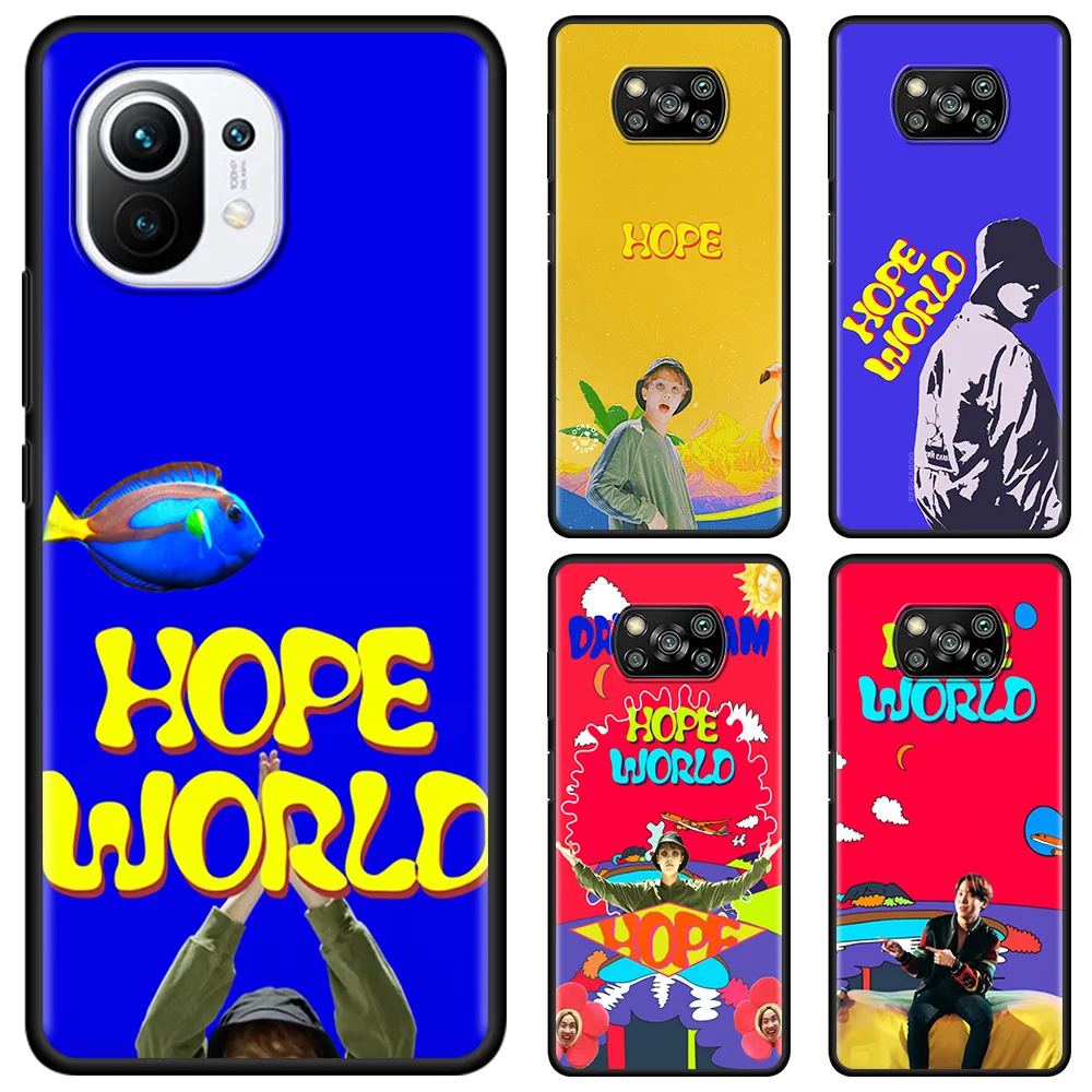 Hope World Phone Case For Xiaomi 10T 11 10 9 SE Lite Ultra 9T 11X Pro 11i 10S Black Soft TPU Bumper Fundas Capa | Мобильные телефоны