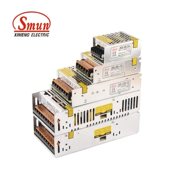 

SMUN Small Size 5V/12V/15V/24V/48V 1A/2A/3A/4A/5A/6A/8A/10A/20A/30A Switching LED Power Supply Light Transformer For LED Strip