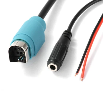 

Car Bluetooth 5.0 5-12V Receiver Music Cable Adapter Mic Cable 6pin Plug For Alpine KCE-236B 9870/9872