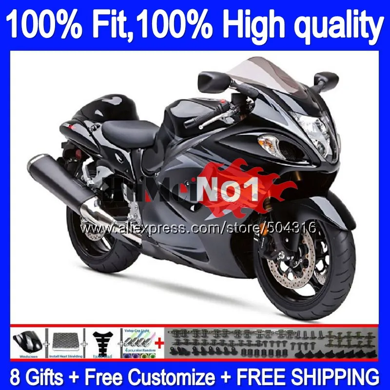 Инъекции для SUZUKI GSXR-1300 GSXR 1300 Hayabusa 30MC. 51 черный GSXR1300 2008 2013 08 13, 14, 15, 16 лет обтекатель