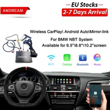 Andream Беспроводной CarPlay box Android авто зеркального отображения для BMW НБТ на возраст 1, 2, 3, 4, 5, 7 серия X3 X4 X5 X6 мини F10 F15 F16 F30 F48