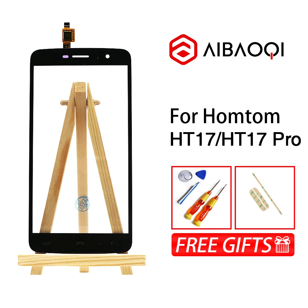 AiBaoQi для 5 дюймовой сенсорной панели идеальные запасные части телефона Homtom HT17/HT17