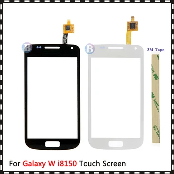 

High Quality 3.7" For Samsung Galaxy W i8150 Touch Screen Digitizer Sensor Outer Glass Lens Panel Black+Tracking Code