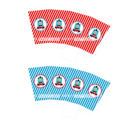 Popcorn box 2pcs Парти Томас на день рождения настраиваемый Набор Люкс вечерние одноразовые детские тематические вечерние украшения - Цвет: Popcorn box 2pcs