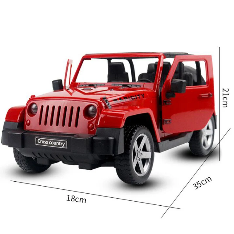 1:12 One-Button Door Opening Window Simulation Off-Road Vehicle Model Climbing Car Remote Control Off-Road Vehicle Child Boy Toy