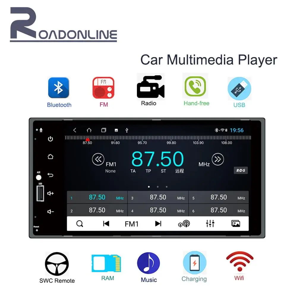 Универсальный Android gps Автомобильный мультимедийный плеер 7 ''HD 2din сенсорный
