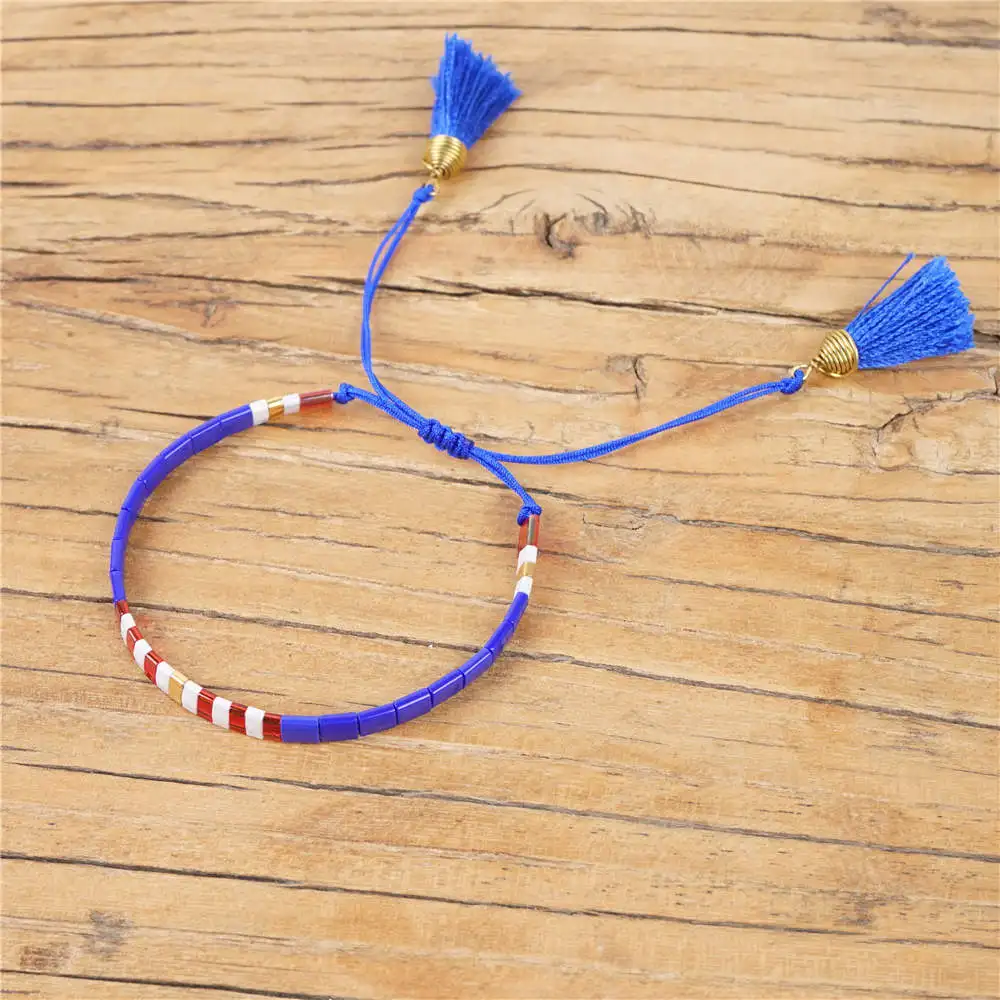 Go2boho браслет для женщин MIYUKI Tila бусины браслеты Pulseira Mujer Moda кисточкой ювелирные изделия богемный Летний Пляжный Бохо ручной работы