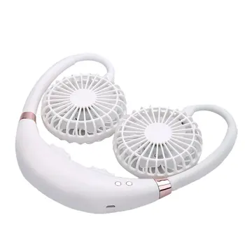 

2020 Sports Fan Neck Ring Fan Hanging Neck Lazy Aromatherapy Lantern Outdoor Mini Portable Practical Hands-free Neck Fans