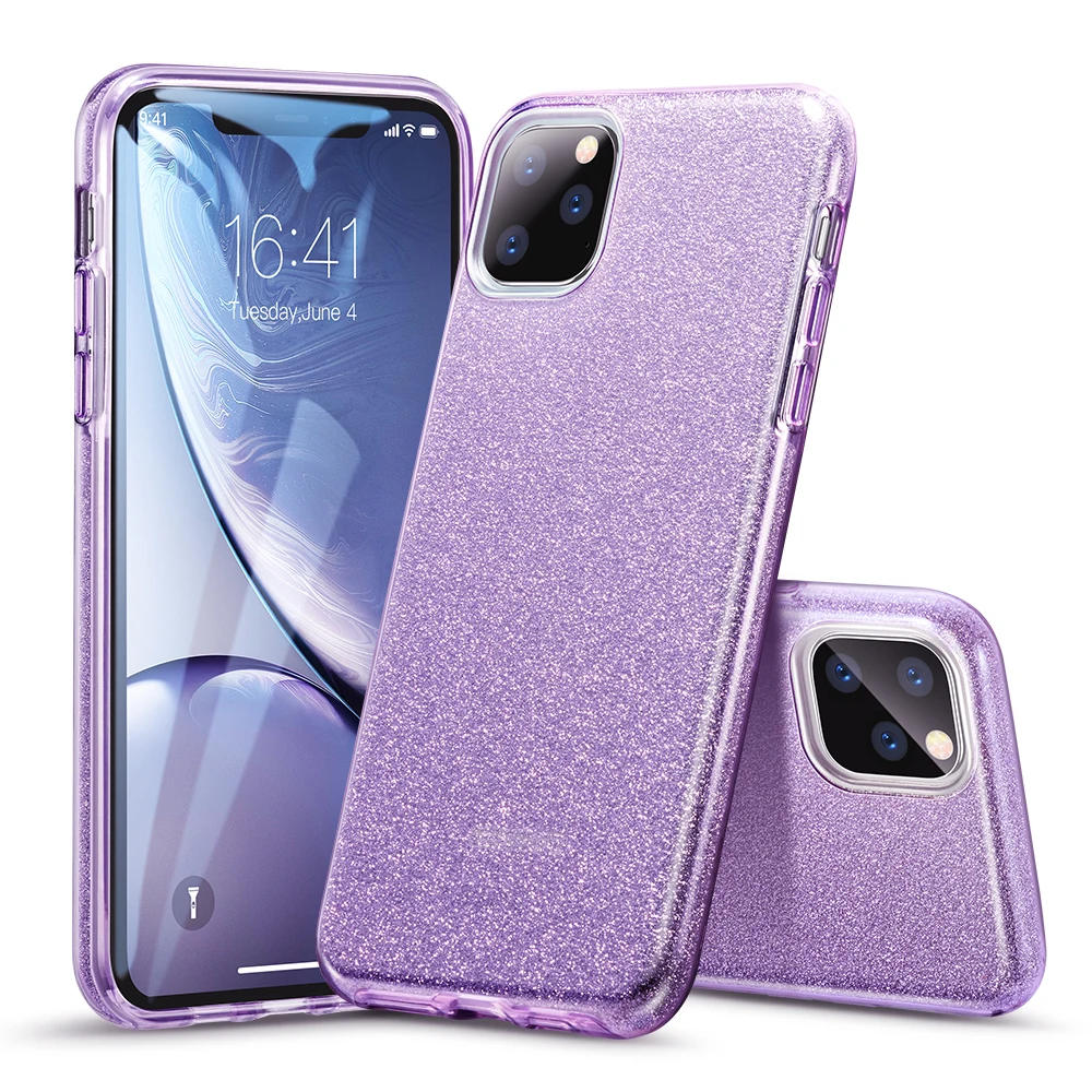 Чехол ESR для iPhone 11 Pro Max, блестящий Блестящий блестящий чехол для iPhone 11 Pro, роскошный противоударный чехол-бампер для iPhone 11 - Цвет: Purple