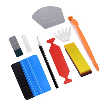 

EHDIS Magnetic Carbon Vinyl Sticker Wrapping Tools Kit Magnet Squeegee Edge Felt Scraper Auto Wrap Film Install Car Accessories