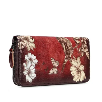 

2019 The New Leather Lady's Wallet Hand-polished Women's Multi-card Wallet The Handbag The Wallet
