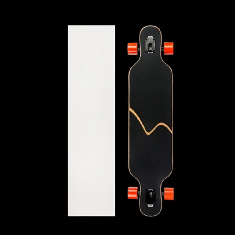 New Skateboard Sticker Transparent Adhesive Sandpaper For Scooters Longboards Double Rocker Boards - Цвет: A2 126x26cm