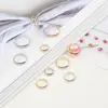 10pcs/lot 6/8/10/12mm Double Hole Spacer Bead Positioning Circle Jump Rings For DIY Earring Bracelets Jewelry Making Accessories ► Photo 2/6