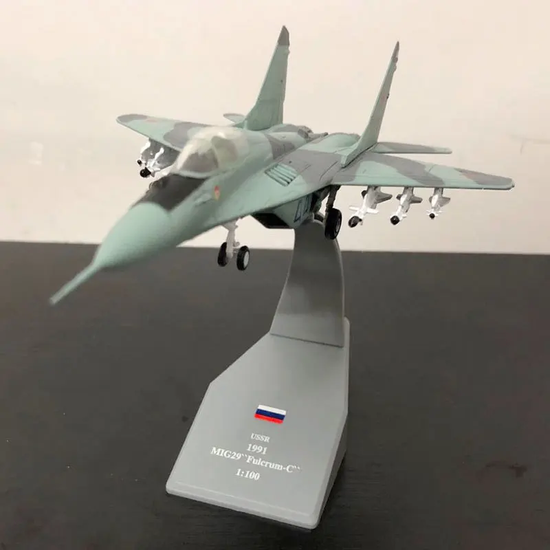 Amer военная модель 1: 100 MiG 29mig-29 фулкрум Истребитель модель самолета из сплава игрушка