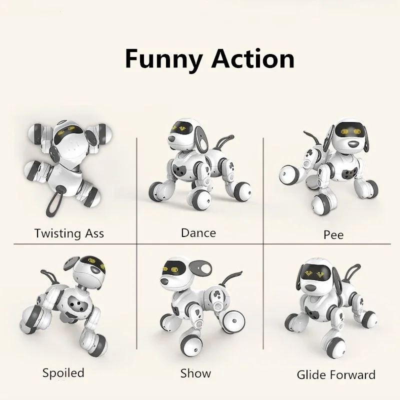 Child Educational Learning Toy RC Robot Electric Smart pet Dog LED Light Gesture Sensing Dialogue Singing Dancing Robot pet Dog 2
