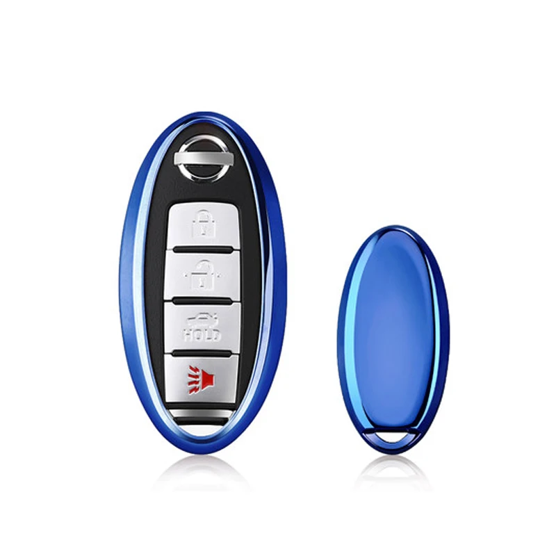 Мягкий TPU чехол для ключей держатель Infiniti Nissan Qashqai J11 Juke X Trail кнопки флип в виде