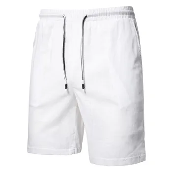 

Summer new fashion men's casual pants shorts casual pants five-point pants casual solid color loose five-point pants