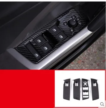 

For Audi Q3 F3 2019 Car Styling Door Gate Window Control Lift Panel Cover Trim Frame Sticker Interior Accessories