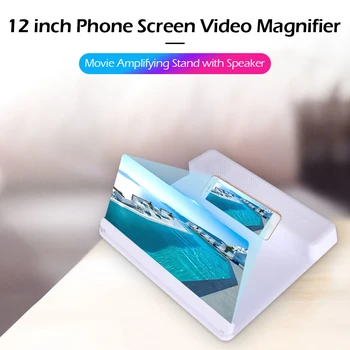 

Mobile Phone 3D Screen Video Magnifier 8/9"Folding Curved Enlarged Smartphone Movie Amplifying Projector Stand Bracket