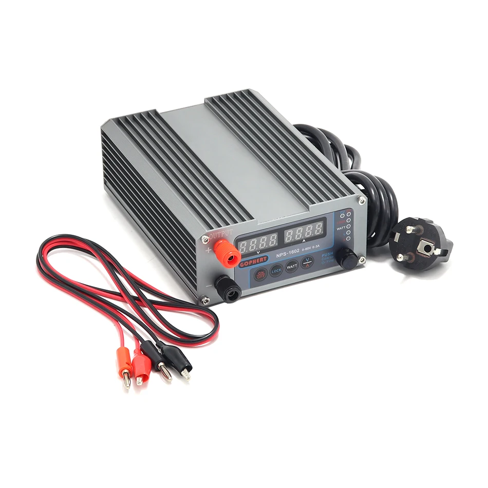 NPS-1602-A NPS 1602 DC Регулируемый источник питания 0-60V 0-3A Регулируемый источник питания постоянное напряжение постоянный ток источник питания - Цвет: NPS-1602-A