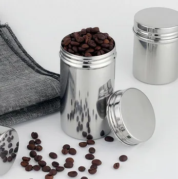 

304 stainless steel sealed cans storage tank travel teapot coffee beans storage tank cigarette box
