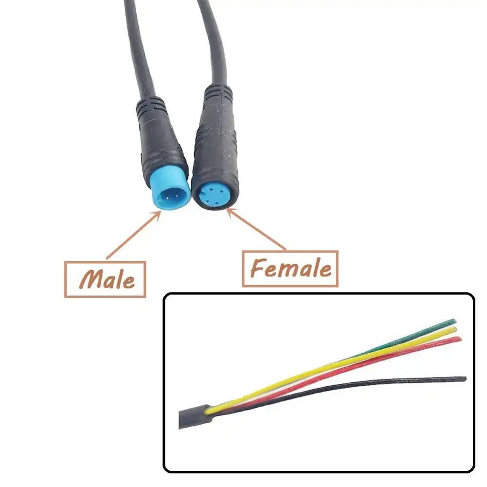 Connector Electric Bicycle Mini 2 3 4 5 6Pin Cable Waterproof For Ebike