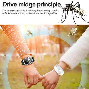 

2020 New Natural Mosquito Repellent Bracelet Waterproof Bugs Anti Insect Mosquito Ultrasound Bracelet Outdoor Kids Insect P F5H0