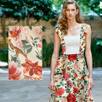 

Natural silk double joe fabric cloth per meter 16mm 135 cm wide anti-wrinkle printed clothing shirt dress fabric alibaba express