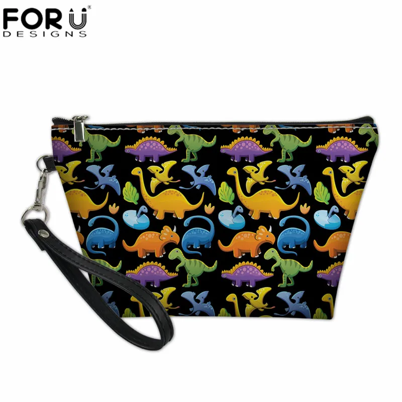 FORUDESIGNS Waterproof Cute Dinosaur Cosmetic Bags Roomy Makeup Bag Travel Cases Organizer Female Make up Pouch Drop Shipping - Цвет: XM2184Z8