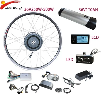 

Newest 36V 250W 350W 500W Electric Conversion Kit Electric Bike Bicicleta Eletrica 20"26"700C 10AH Hub Front Motor Wheel e-Bike