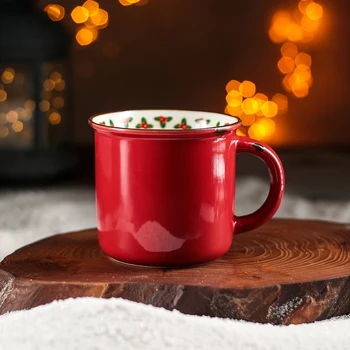 

Mug "New Year's mood", 380 ml, color red
