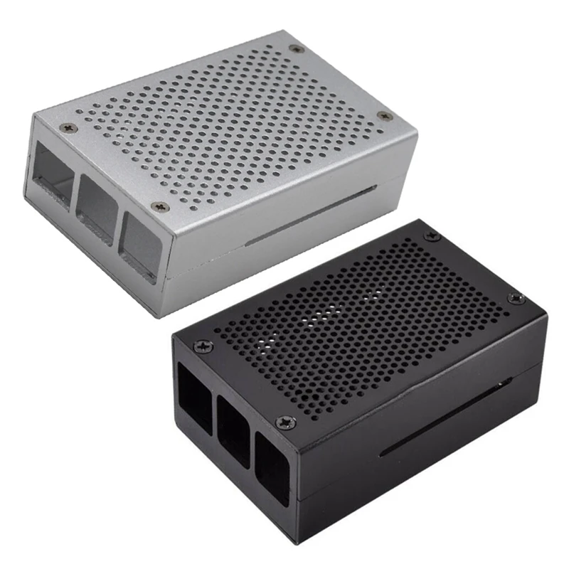 Для Raspberry Pi 4 модель металлический чехол корпус из алюминиевого сплава совместим с Raspberry Pi 4