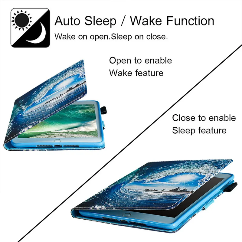 Wekays Coque для Amazon HD 8 HD8 8," мультяшный кожаный смарт-чехол для Amazon Kindle Fire HD8 HD 8 чехол для телефона