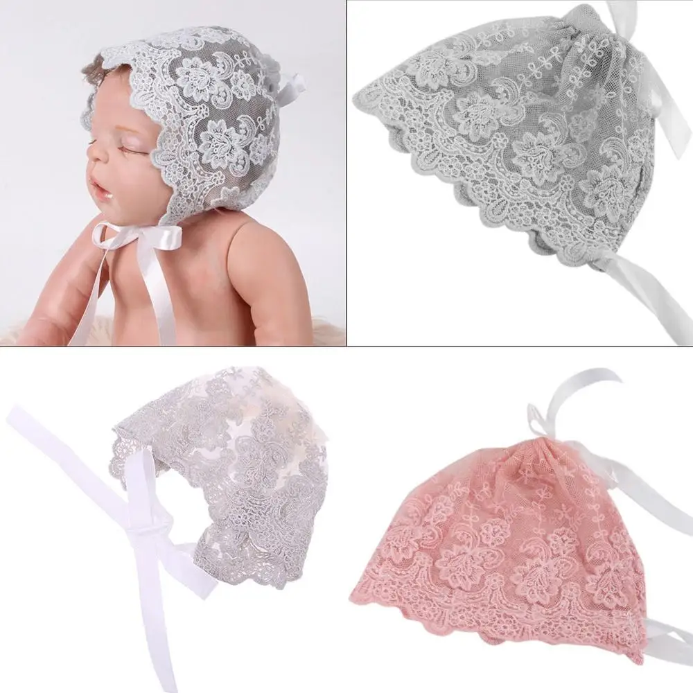 

Baby Infant Newborn Girls Kids Lace Floral Hat Cap Beanie Bonnet Hats Photo Prop