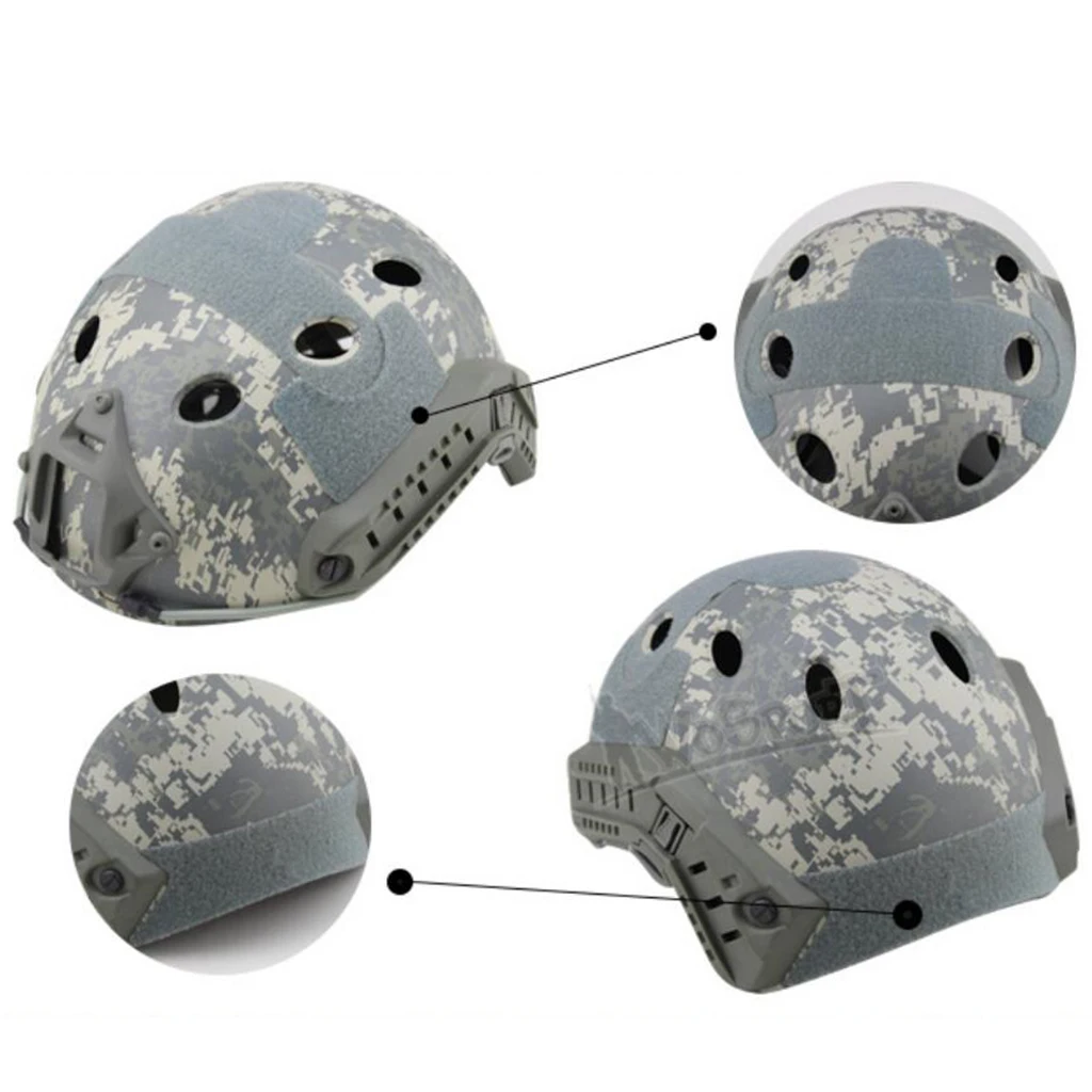 MagiDeal 5pcs Helmet Sticker Patch Hook and Loops for Hunting Helmets