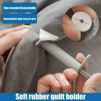 

Bed Duvet Cover Sheet Holder Clip Snap Fix Clip Clamp Fastener Quilt Gripper Portable Blanket Sheet Home Useful Accessories