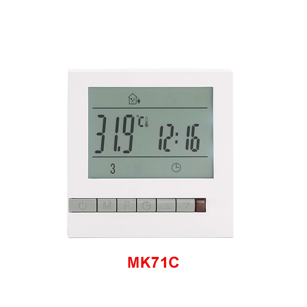 Termostato de pantalla LCD para calefacción caldera de Gas, termostato inteligente programable semanal, instalación sin cables, 3A|Conmutadores| - AliExpress