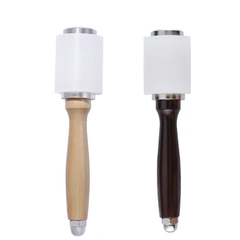 

LMDZ New Wooden Handle Nylon Hammer Leathercraft Carving Hammer Sew Leather Cowhide Tool Kit