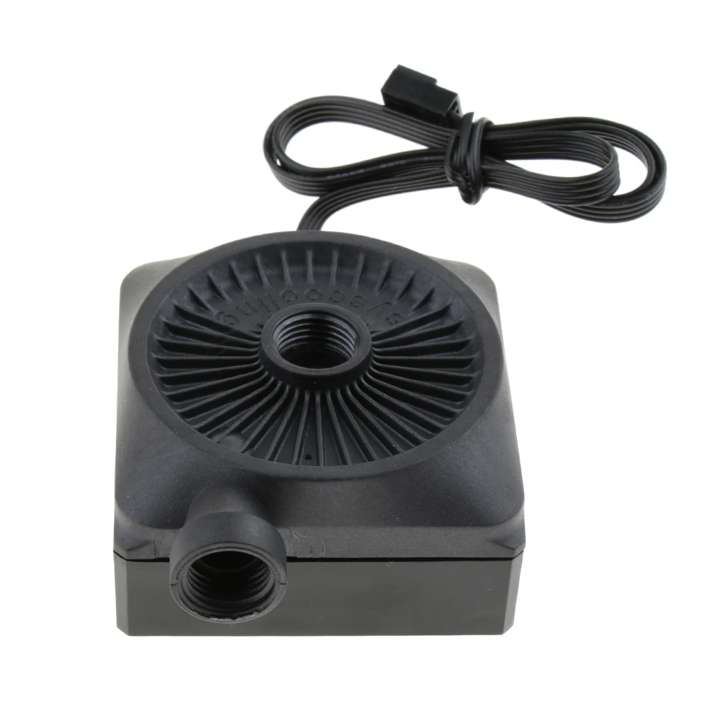 12v DC Low Noise Water Pump for PC CPU Liquid Cooling System (G1/4 Thread, 3.5m Lift, 500L/H Flow)